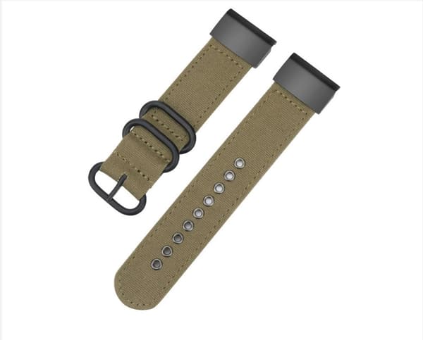 20 mm Quick Release Canvas Urrem til Garmin Fenix 7/6/5, Grøn