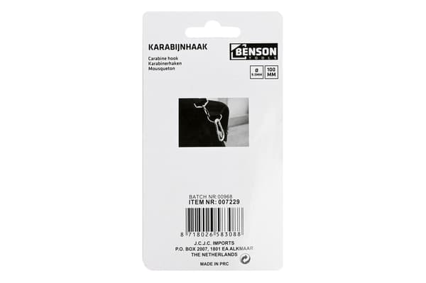 9,5 mm 3/8\" karabinhage, kraftig til ophængning, reparation, tasker