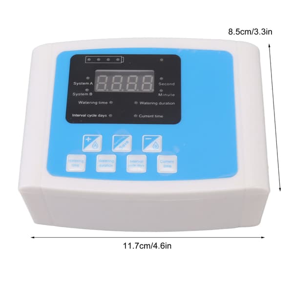 Automatisk dryppvanningssett, timer, 10m slange, for hage, gårdsplass, vanning