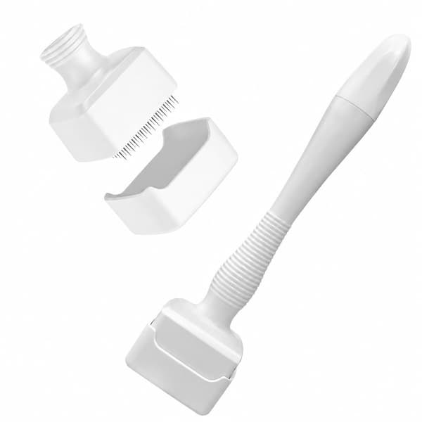 Justerbar Mikronål Derma Stamp, 140 Nåle, Hvid ABS, til Ansigt & Krop