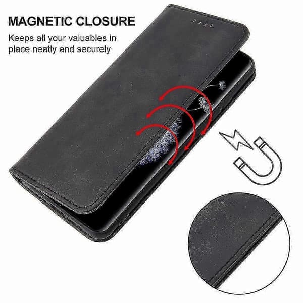 Magnetisk lukking lær telefondeksel for Samsung Galaxy S9