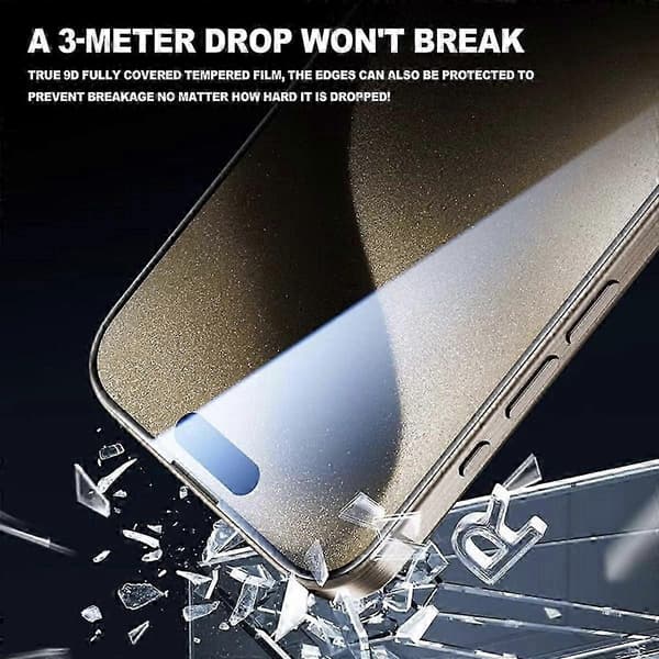 Panssarilasi näytönsuoja iPhone 16 Pro Max läpinäkyvä 9H kovuus