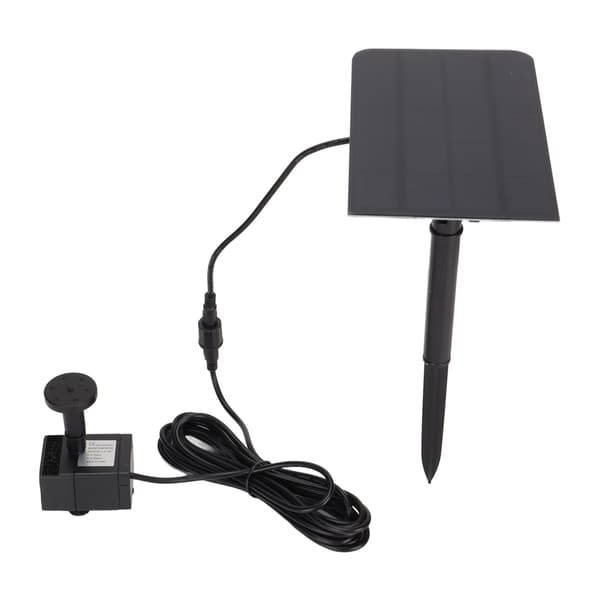 Solar fontän dammpump 200L/H, USB-driven, landskapsträdgårdsvattenpump