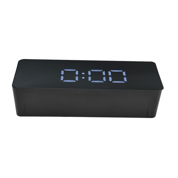 LED-digitaalinen herätyskello, USB-virtalähde, 3 valaistustilaa, torkku, Celsius/Fahrenheit, musta