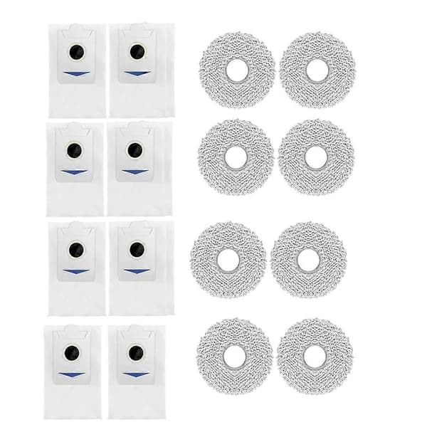 16 stk. filter og klud til ECOVACS DEEBOOT X5 OMNI / X5 PRO OMNI robotstøvsuger reservedele As Shown
