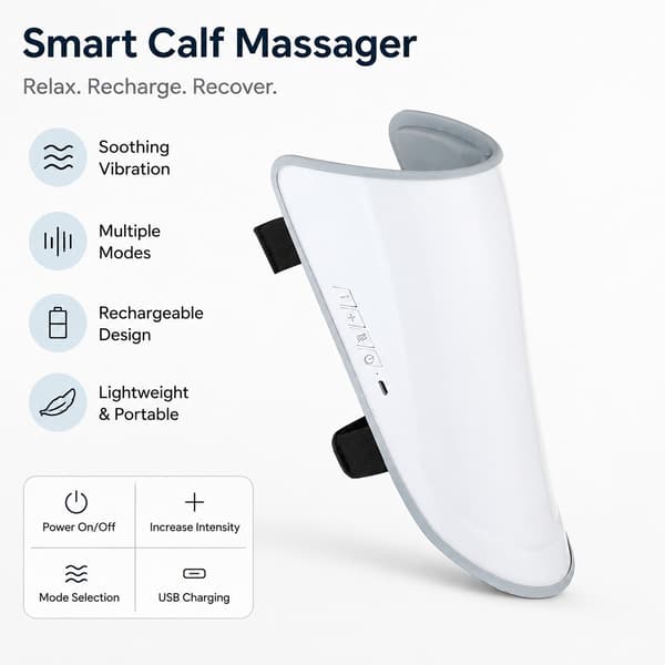 Lægmuskel EMS TENS Elektrostimulator til bentræning, massage og smertelindring