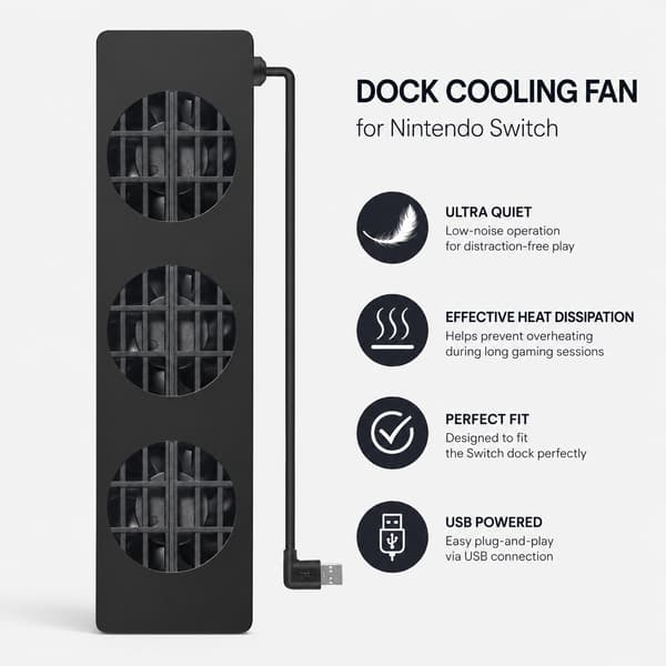 Switch kjølepute, kjøledokk varmespredning for Nintendo Switch