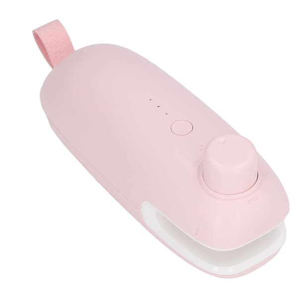 USB Varmeposeforsegler, Kutter og Forseglingsmaskin, Rosa, Bærbar Lading for Bedre Oppbevaring
