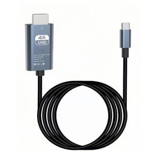 USB C til HDMI-adapterkabel til telefon, bærbar computer, tablet, skærm, Steam Deck