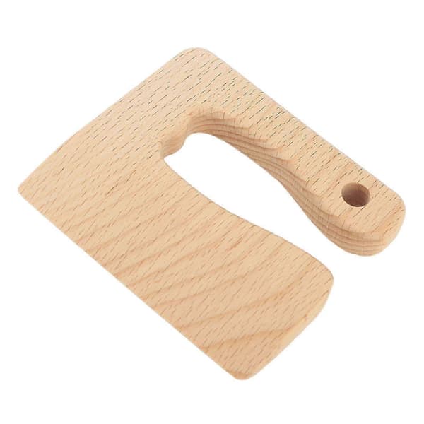 Utomhus träkniv för barn Ergonomisk grönsaksfrukt Barn Matlagning Träskärarleksak för 2-8 år Super perfekt kvalitet