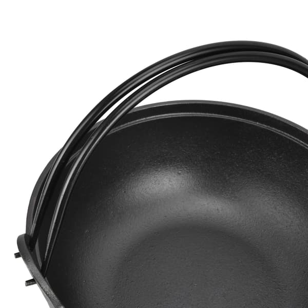 Støpejerns Sukiyaki Gryte 9.8in, Nonstick, Trekk, Holdbar, Solid, Jevn Oppvarming