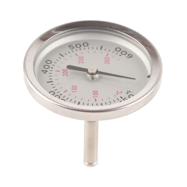 Grilltermometer i rustfritt stål, bimetallisk, 100-475℉, høy nøyaktighet, BBQ-ovn