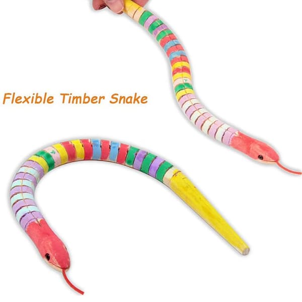 Obehandlade träormar, 40 st 30 cm, ledad flexibel ormämne