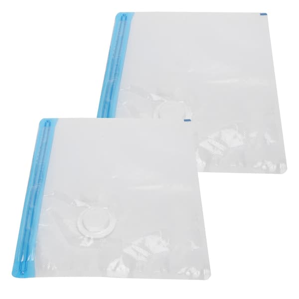 Vakuumförvaringspåsar, 2-pack, platsbesparande komprimerade och förseglade, 32x26cm, Resa
