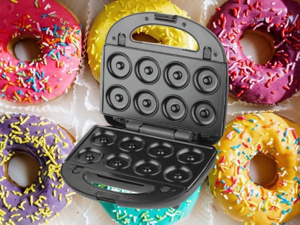 3-i-1 Sandwich Vaffel Donut Maker, 850W, Non-Stick, Udskiftelige Plader