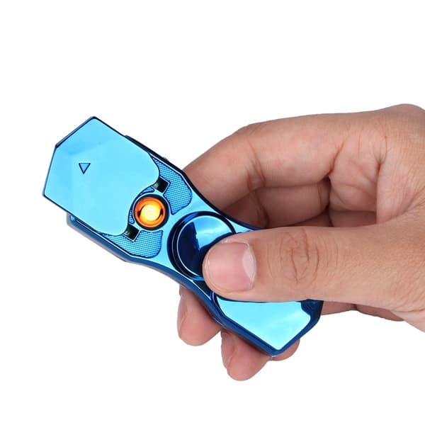 Bærbar USB-lighter med nødbelysning, zinklegering, til mænd, gave