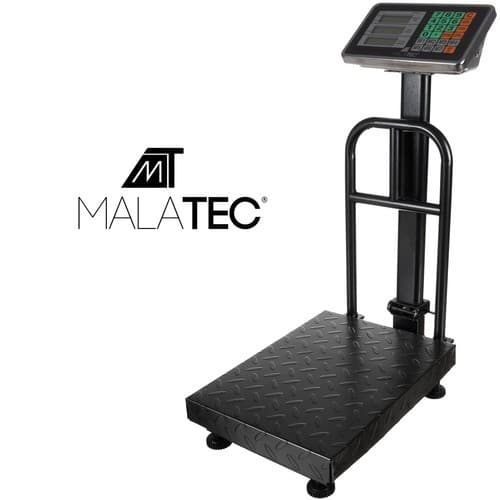 Digital plattformsvåg 150 kg, rostfritt stål, hopfällbar, LCD-display, batteridriven