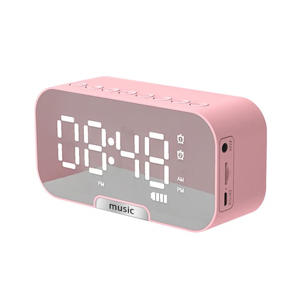 5-i-1 Multifunktionell Väckarklocka, Bluetooth-högtalare, Radio, Temperaturdisplay