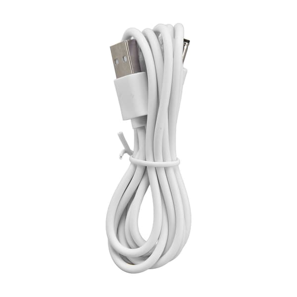 LED digital vekkerklokke, USB-drevet, 3 lysmoduser, slumrefunksjon, Celsius/Fahrenheit, hvit