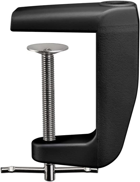 Erstatningsklemme til forstørrelseslampe med leddelt arm, sort, 12 mm, Goobay-kompatibel