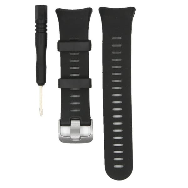 Silikoneurrem til Garmin Forerunner 45/45S, Sort, Sportserstatningsrem