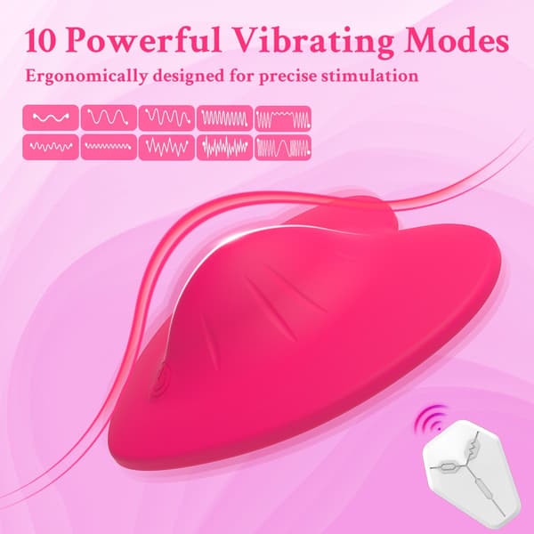 Trådløs fjernkontrollvibrator, APP-styrt, 10 frekvenser, USB magnetisk lading