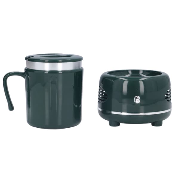 Aluminium kaffevarmere og -køler, hurtig køling og opvarmning, skridsikker, til flaske, grøn