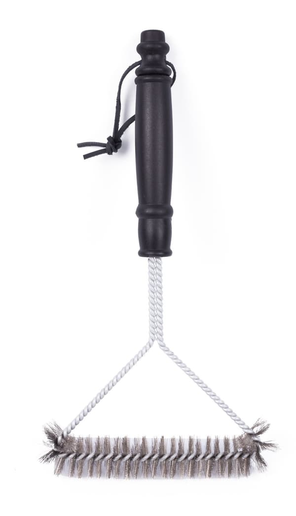 Grilliharja, 30cm, teräsharjakset, grilliritilöiden puhdistukseen, sisä- ja ulkokäyttöön