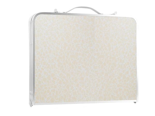 Sammenfoldeligt campingbord, bærbart laptopbord, 26,5x61,5x40 cm, letvægt, robust, til udendørs brug