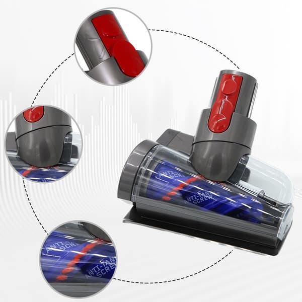 Miniturbinborste för Dyson V7 V8 V10 V11 V15, djurhår, klädsel