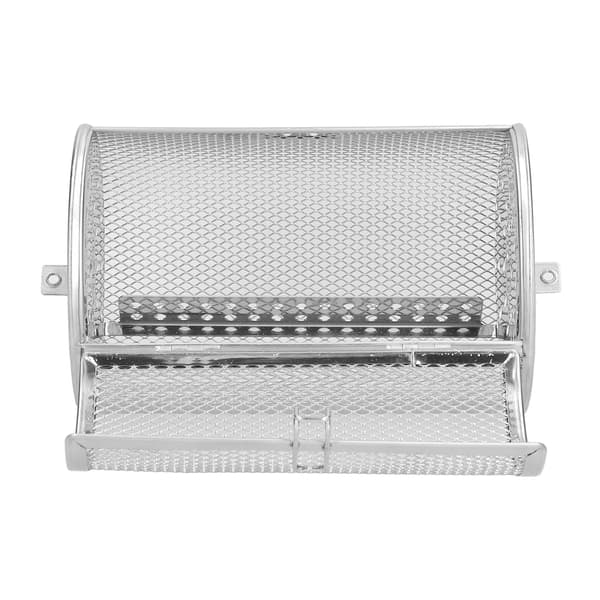 Roterbar frityrkurv i rustfritt stål, 12x12x18cm, for elektrisk ovnsbaking