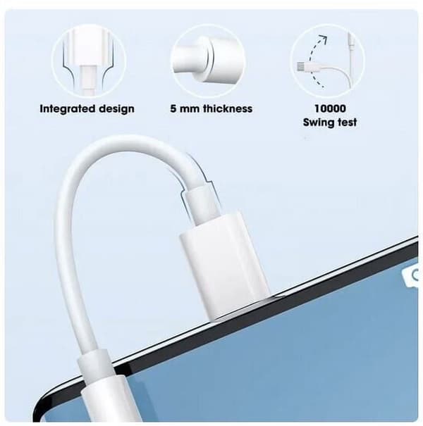USB C til 3,5 mm hovedtelefonstikadapter, lyddongle til iPhone 15/16, Galaxy S24, iPad Pro, Pixel