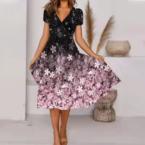 Elegant blondekjole til damer PINK M