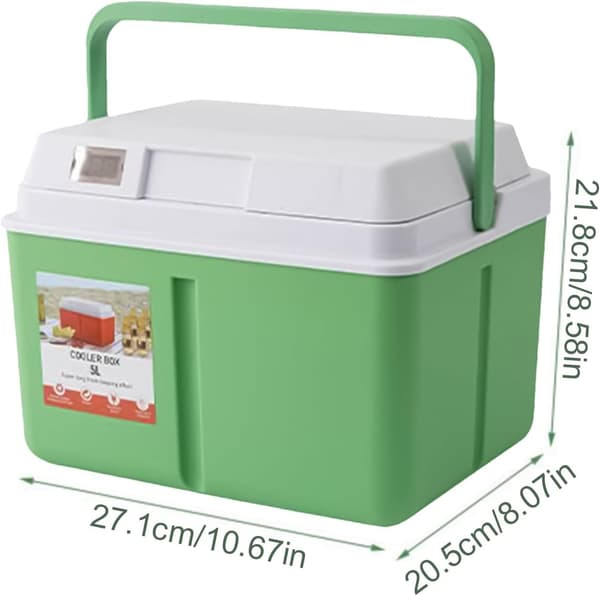 Bærbar kjøleboks 5L/8L med digitalt termometer, isolert pose for grilling, campingmatoppbevaring