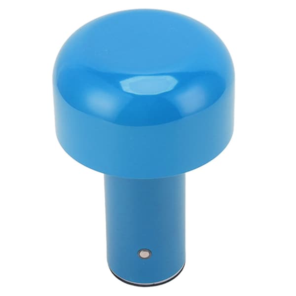 LED-bordlampe, soppdesign, blå, berøringskontroll, 3 fargetemperaturer, USB-lading, for studier