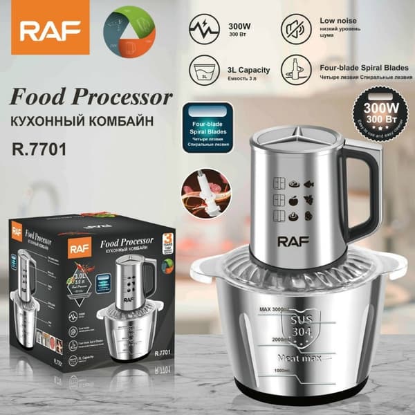Multifunktionel 1000W 3.0L husholdningsmixer med kværn SUS 304 foodprocessor