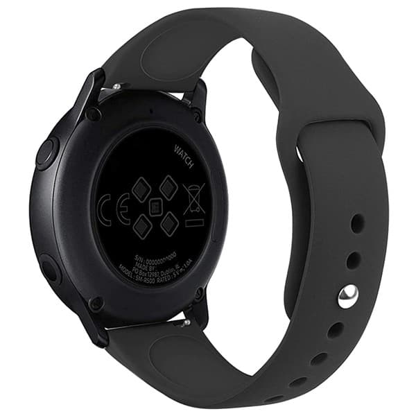 Blød silikone erstatningsrem kompatibel med Xiaomi Redmi Watch 3 Active, sort