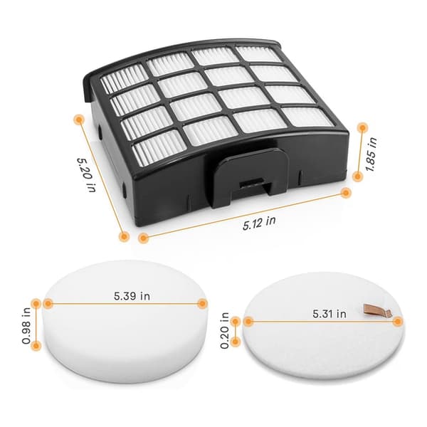 Erstatningsfiltre til Shark Vertex DuoClean PowerFin AZ2000, AZ2000W, AZ2002, XFFKAZ2000