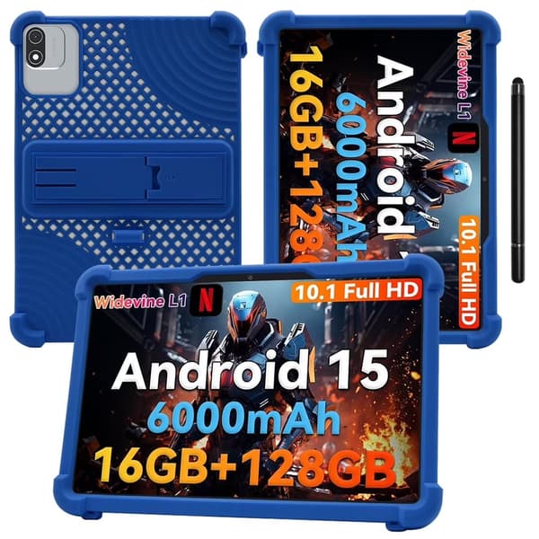 Surfplattefodral kompatibelt med Headwolf WPad6/W6/WPad5 10\", stativ, stötsäkert, blått