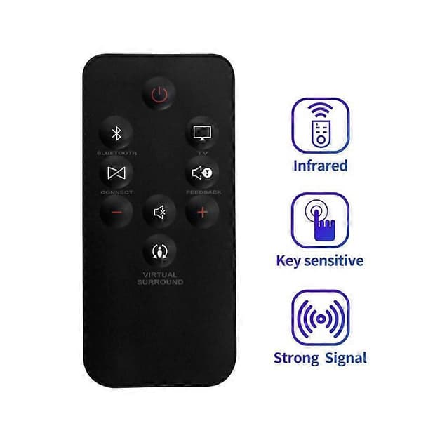 Erstatningsfjernkontroll for BOOST TV-fjernkontroll Black
