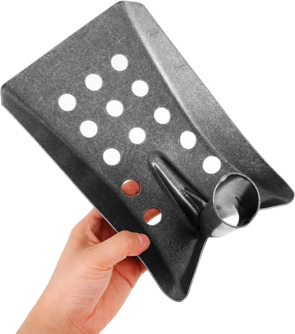 Forstærket metalskovl, 24 cm, til rensning af slam, rør og grøfter