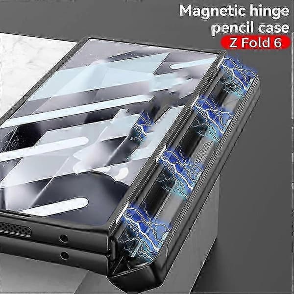 Magnetisk telefondeksel Full Armor Hard Case for Samsung Galaxy Z Fold 6 Black