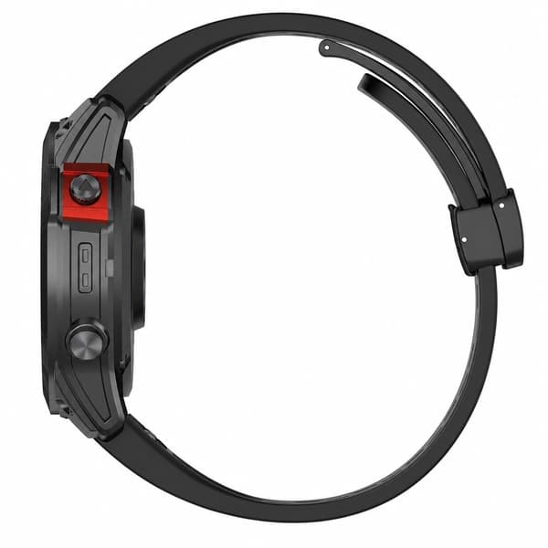 20 mm silikone urrem til Garmin Epix Pro 42 mm/Fenix 7S/7S Pro, sort
