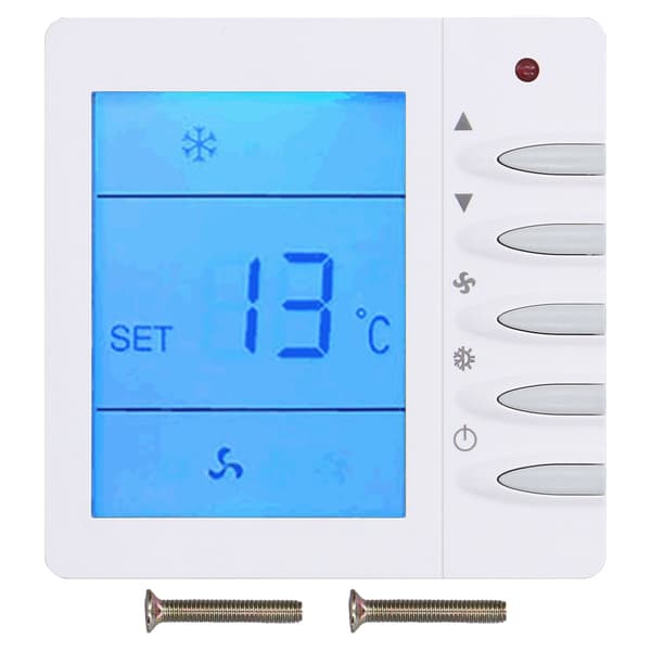 Programmerbar Smart LCD Termostat til Central Klimaanlæg Ventilator, Husholdning