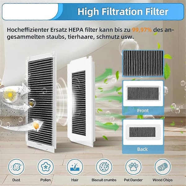 Tilbehørssett for Ecovacs Deebot N30 Omni, N30 Pro Omni robotstøvsuger erstatningsdeler