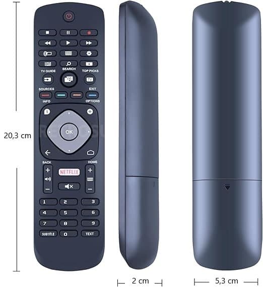 Fjärrkontroll kompatibel med Philips Smart TV, universell ersättning för LCD LED