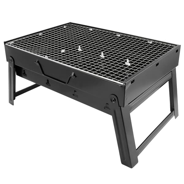 Grill i rustfrit stål, tyk grill til udendørs camping og vandreture