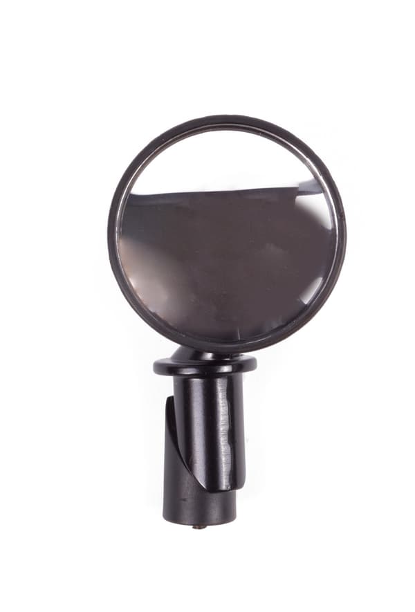 Sykkel speil 51 mm, styreende montering, svart, 360° roterbart, plast