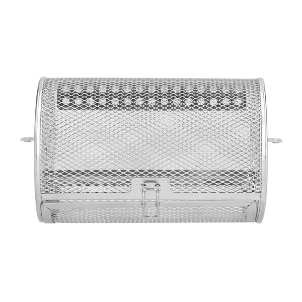 Roterbar frityrkurv i rustfritt stål, 12x12x18cm, for elektrisk ovnsbaking