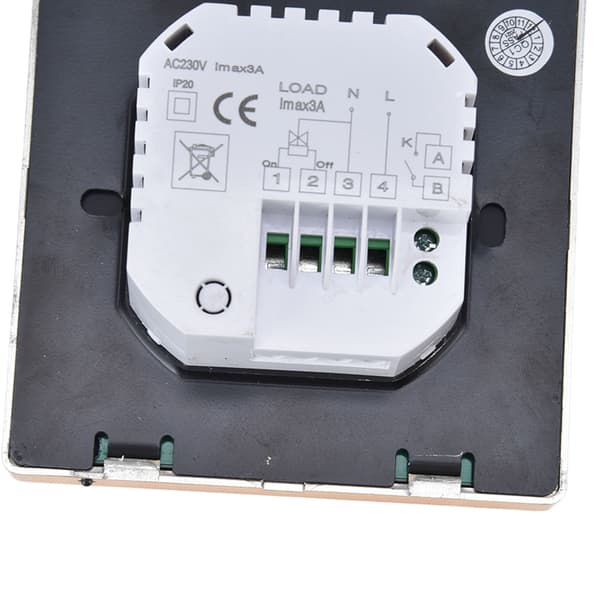 Smart programmerbar termostat för AC, vatten- och golvvärme, AC220V, guld